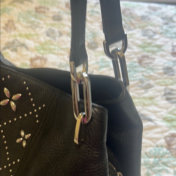 Michael Kors Black Studded Women's Bag - Picture 7 of 12